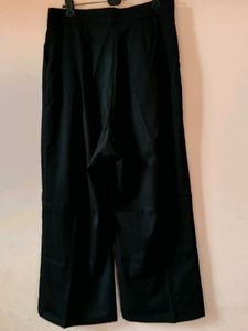 Black Wide Leg  baggy Trousers