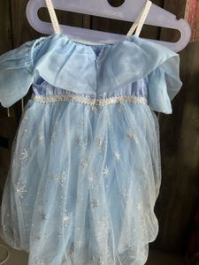 Sparkling Blue Princess Dress for Girls