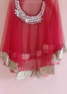 Indo Western Gown dress with detachable pochu