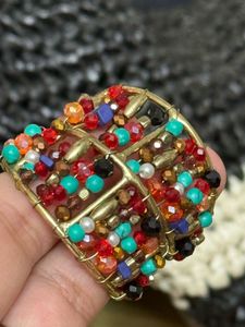 Boho Beaded Hoop Earrings