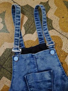 Stylish Blue Denim Overalls