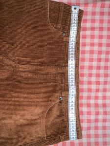 Brown Corduroy Mini Skirt