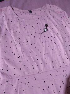 Cute Pink Polka Dot Maxi Dress