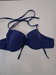 L Navy Blue Bikini Top