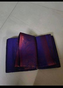 Rich Purple Brocade Saree new with tag fixed price
