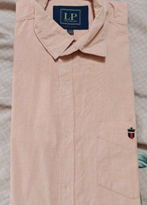 Men's Peach Long Sleeve Shirt