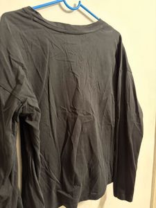 Gray Long Sleeve Top