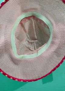Chic Pink Polka Dot Sun Hat