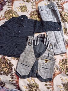 4 piece suit set for boy with bow tie Reserve Fo