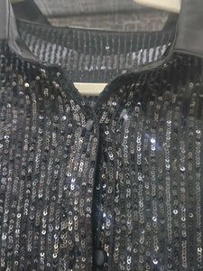 Sparkly Black Sequin Shirt....only 1 time wear