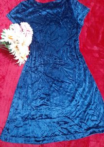 Short One Piece Velvet Dress