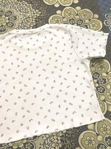 Cute Floral Print Cropped T-Shirt