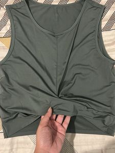 Twist Front Sleeveless Top