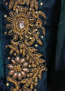 Designer Embellished Teal Lehenga Choli