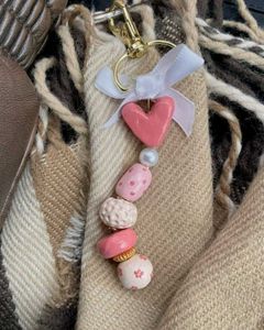 Handmade Heart Charm Keychain
