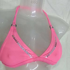Sparkling🪔 Pink Bikini Top