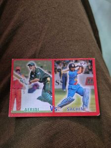 Cricket Trading Cards: Afridi vs Sachin
