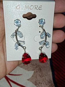 3 Elegant Red Teardrop Earrings