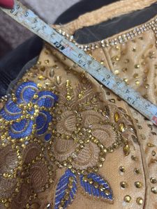 Embellished Beige Ethnic Blouse