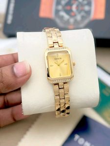 Elegant Gold Tone Guess Watch