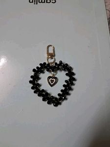Heart Beaded Keychain