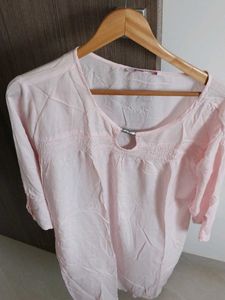 Light Pink Cotton Kurta