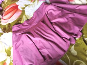 Chic Pink Long-Sleeve Crop Top &amp; Skirt Set