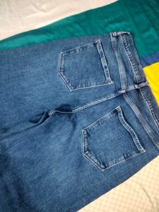 Stylish Wide Leg Cropped Denim Jeans