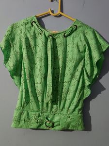Green Girls Jeans Top