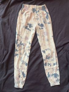 tie-dye joggers with elasticated waistband