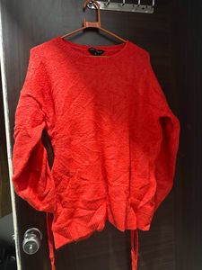 Chilli Red Woollen Top