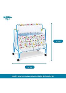 Cute Baby Cradle with Mosquito Net