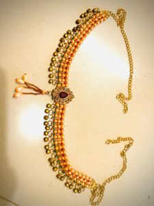 Exquisite Beaded Waist Chain with Pendant