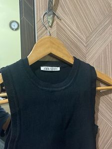 Zara Black Knit Top