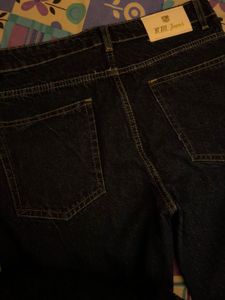 Dark Blue Straight Fit Denim Jeans