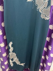 Elegant Dark Green Puff Sleeve Dress