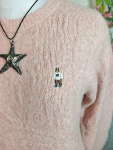 Cute Pink Knit Sweater