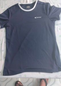 Navy Blue T-Shirt with White Trim