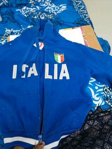 Blue Italia Zip-Up Hoodie