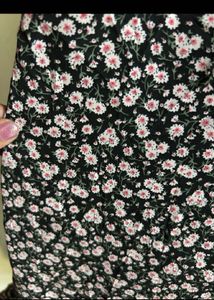 Floral Ruched Mini Dress with Ruffle Hem