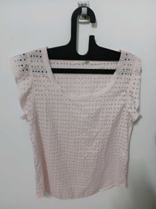 Light Pink Perforated Top