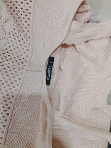 Cute Peach knit Crop Top
