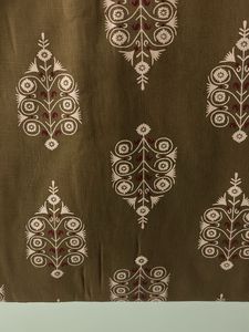 Olive Green Printed Kurta