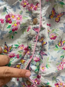 Butterfly Print Night Suit