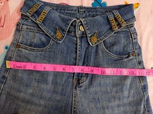 Wide Leg Denim Jeans