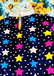 Star Print Mini Dress