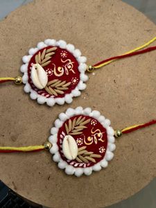 Set of 2 fabric rakhi