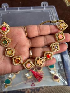 Ethnic Necklace with Colorful Stones