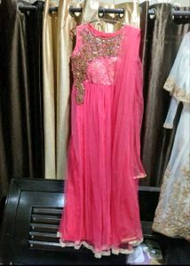 Stunning Pink Embellished Gown