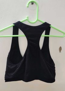 Black Racerback Sports Bra